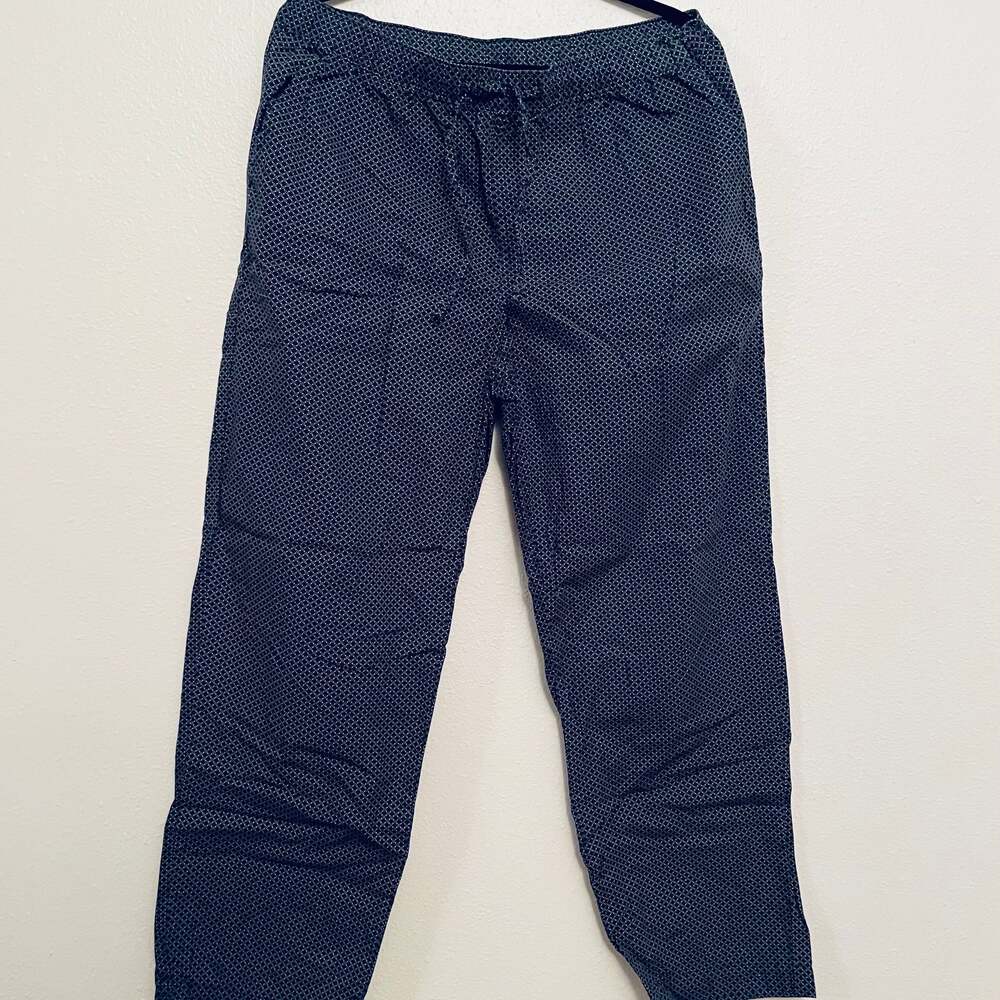 Banana Republic Women's Geometric Dash Navy & White Pajama Pants New